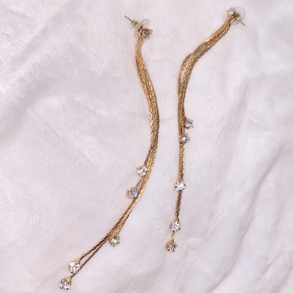 Gold Dangling Earrings